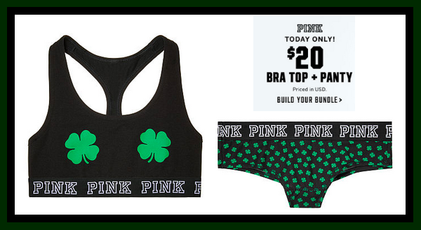 St. Patty's Bra AND Panty