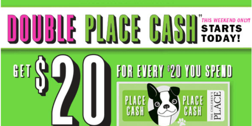 The Children’s Place: Earn Double Place Cash = $20 Reward for Every $20 Spent (In-Store Only)