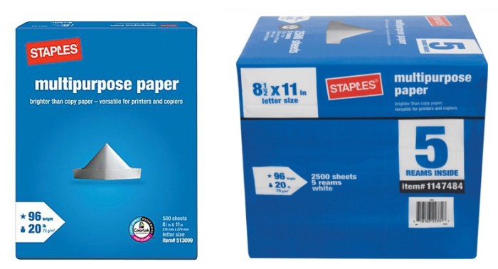 Staples Multipurpose paper