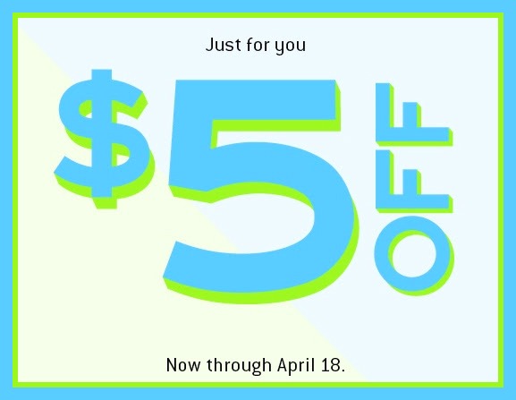 DSW $5 off $5 offer