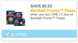 Barilla Pronto Coupon