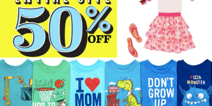 The Children’s Place: Extra 50% Off ENTIRE Site + Free Shipping