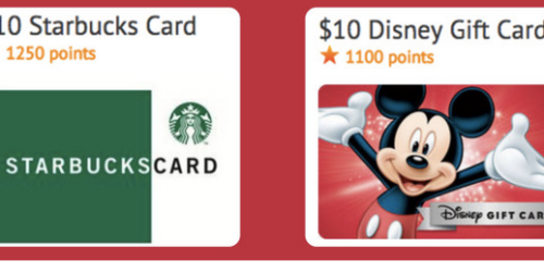 Disney Movie Rewards: $10 Starbucks eGift Card 1,250 Points + More