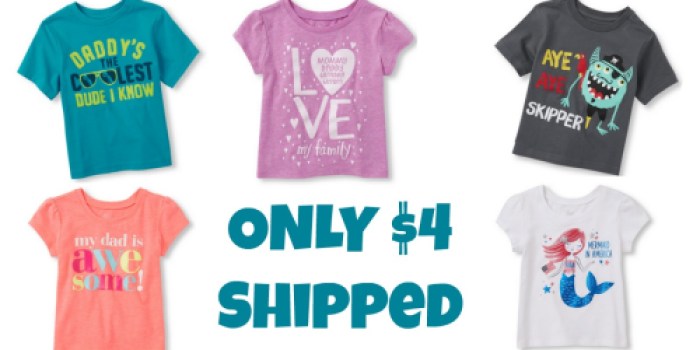 The Children’s Place: Graphic Tees as Low as $4 Shipped