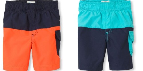 The Children’s Place: 50% Off Entire Site + Free Shipping = Boys Swim Trunks $7.47 & More