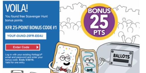 Kellogg’s Family Rewards: Add 25 More Points