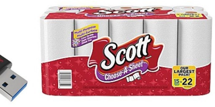 Staples: Scott Choose a Sheet Paper Towels, 15 Mega Rolls/Pack ONLY $11.99 + More