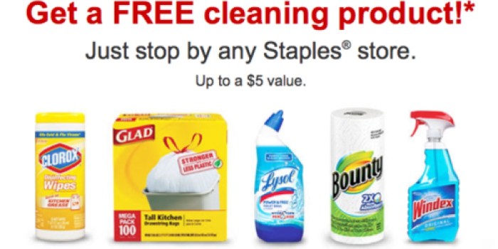 Staples Rewards Members: Possible FREE Cleaning or Breakroom Item Coupon ($5 Value)