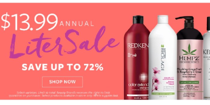 Beauty Brands $13.99 Liter Sale + Extra Discount = BIG Savings on Hempz, Abba, CHI & More