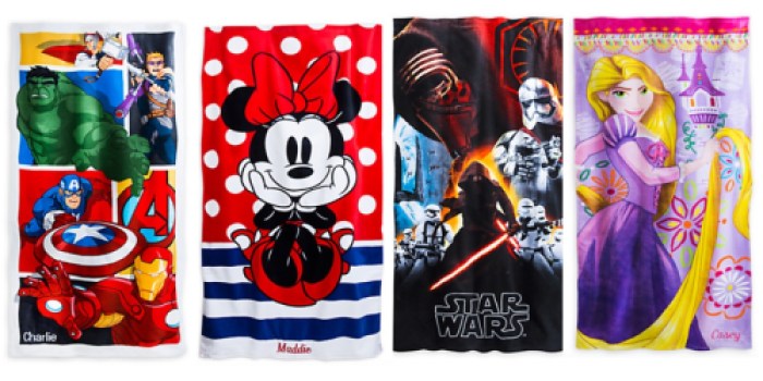 Disney Store: Personalized Beach Towels $7.99 Today Only (Regularly $22+)