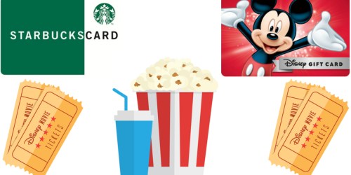 Disney Movie Rewards: $5 Concession Voucher 300 Points, $10 Disney Gift Card 1,100 Points…