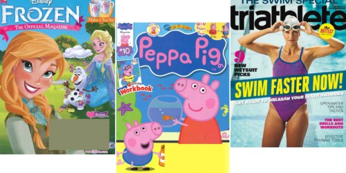 Weekend Magazine Sale (Save On Disney Frozen, Peppa Pig, BYou, Seventeen, Triathlete & More)