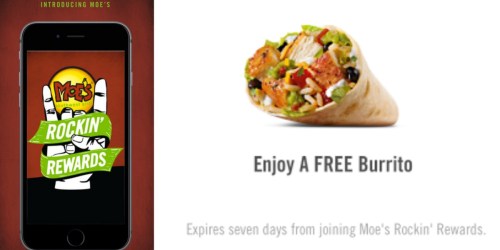 Moe’s Southwest Grill: FREE Burrito When You Download New App