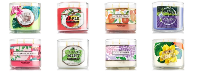 bath & body works candles