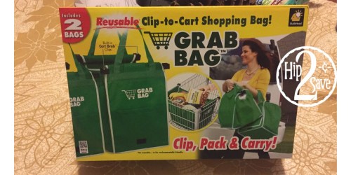 Dollar Tree: Grab Bag Reusable Clip-to-Cart Shopping Bags Only $1 (Regularly $14.99)