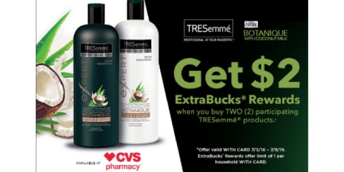 CVS: $2 ExtraBucks Rewards w/ TRESemme Purchase