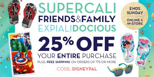 Disney Store: Extra 25% Off Coupon = $1.49 Sunglasses, $2.24 Flip Flops & $4.49 Beach Towels