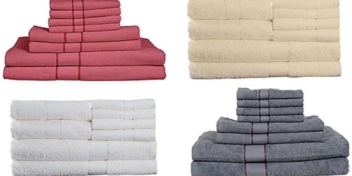 Staples: Lavish Home 8 Piece 100% Egyptian Cotton Bath Towel Set Only $15.99 (Reg. $59.99)