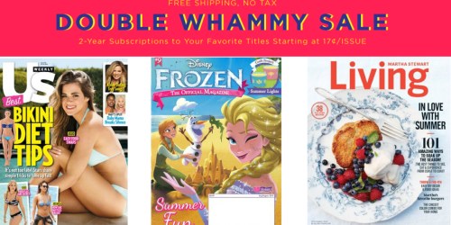 2-Year Subscriptions to Popular Titles Starting at ONLY 17¢ Per Issue Shipped