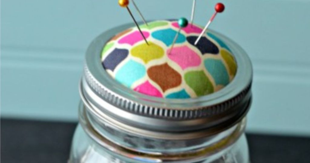 mason jar tip - pins and sewing