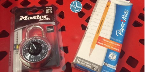 Staples: Master Lock onlinebination Locks Only 60¢ & Paper-Mate Pencils 12-Pack Just 55¢