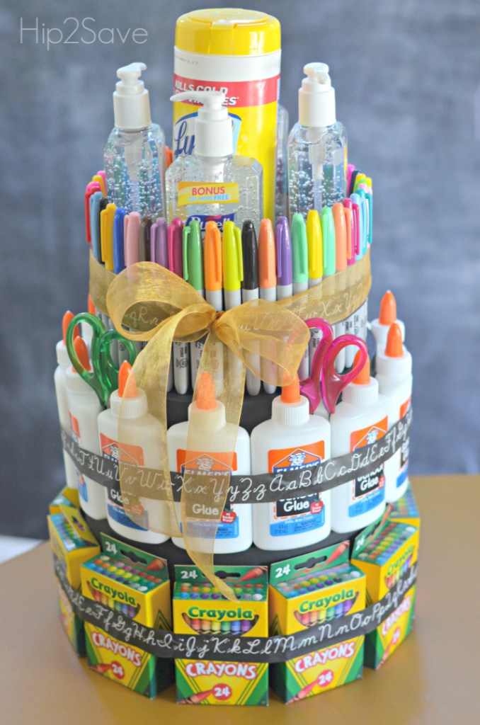 School Supplies Tower Gift