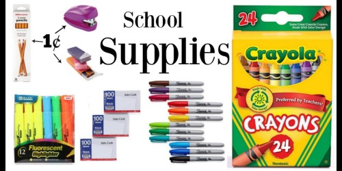 Don’t Miss All These School Supply Deals! Crayola Crayons 24-Pack Only 25¢ + More