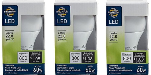 Staples: Brighton Professional 60W LED Dimmable Light Bulb Only $2.49 (Regularly $5.99)