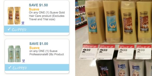 2 High Value Suave Coupons = Gold Hair Care Products Only $1.12 at Target