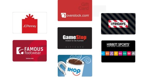 Save on Gift Cards! $50 JCPenney eGift Card ONLY $40 & More Deals