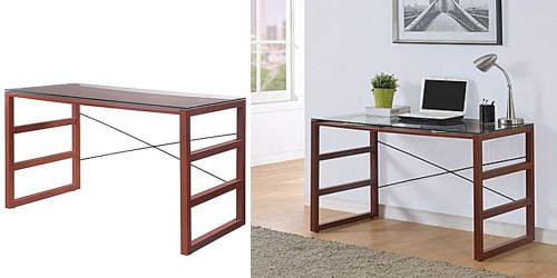 Staples: Glass Top Desk w/ Display onlinepartment Only $69.68 Shipped (Regularly $199.99)