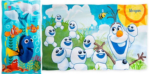 DisneyStore.online: $1 Personalization Sale = Personalized Beach Towels ONLY $6.99