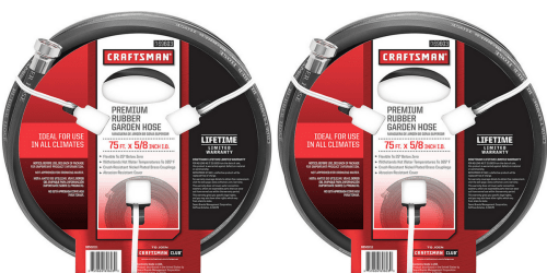 Sears: Craftsman 75 Foot Premium Rubber Garden Hose Only $24.49 (Regularly $48.99)