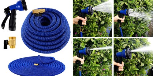 Amazon: Ohuhu Expandable Garden Hose w/ Spray Nozzle ONLY $27 – Never Tangles or Kinks