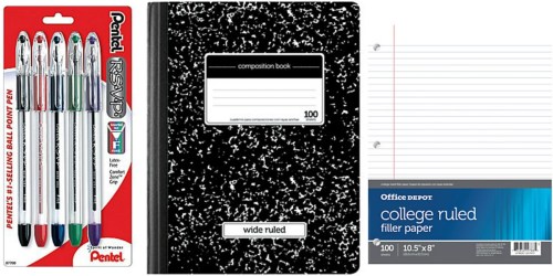 Office Depot/OfficeMax: Back to School Deals Starting 8/28 (FREE Pentel Pens & More)