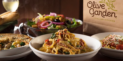 Olive Garden: Buy 1 Entree AND Take 1 Entree Home for FREE