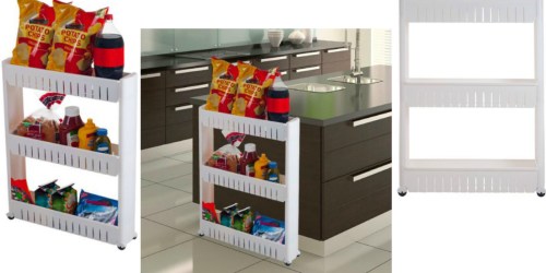 3-Tier Slim Slide-Out Pantry on Rollers Just $13.99