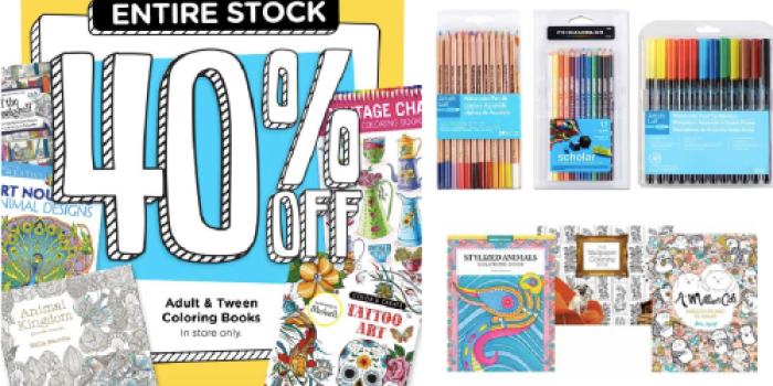 Michaels: Extra 40% Off Adult & Tween Coloring Books (Today & In Store Only)