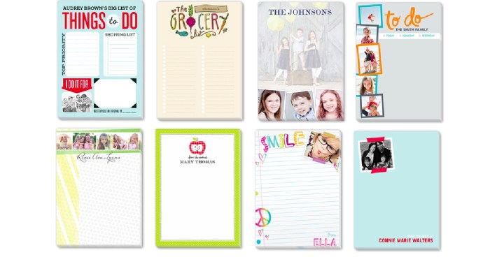 Shutterfly Notepad