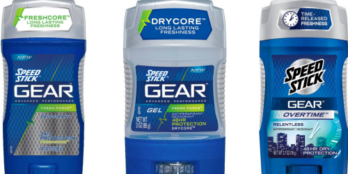 CVS: Speed Stick GEAR Deodorant Only $1 Each (After Reward)