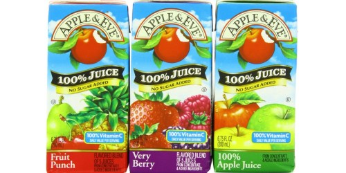 Amazon: Apple & Eve 100% Juice Variety Pack 32ct Only $7.58 Shipped (Just 24¢ Per Juice Box)