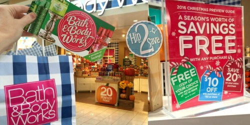 Bath & Body Works: Free Coupon Booklet w/ Any In Store Purchase (Free Item Coupon, $10 Off & More)