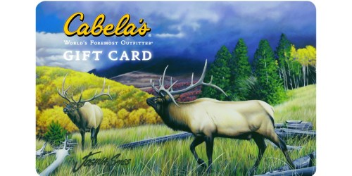 Staples: $50 Cabela’s eGift Card ONLY $40