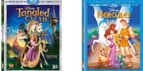 Disney Movie Rewards: Great Deals on Hercules & Tangled Blu-Ray onlinebo Packs