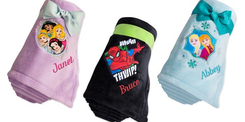 Disney Store: Personalized Fleece Throws ONLY $15 + Free Shipping w/ Halloween Item