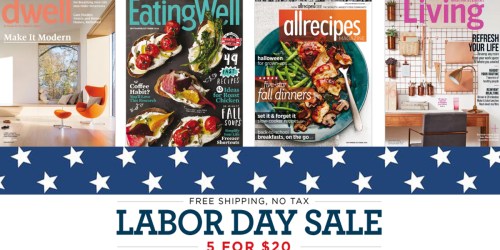 5/$20 Magazine Subscriptions Including Dwell, Martha Stewart Living & More (Just $4 Each)