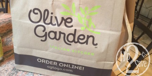 Score TWO Olive Garden Entrees, 1 Soup/Salad AND 2 Breadsticks For Under $12