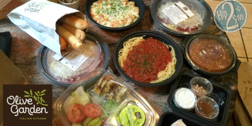 Score 4 Olive Garden Entrees, 2 Soups/Salads, 4 Breadsticks & Pumpkin Cheesecake for Under $30