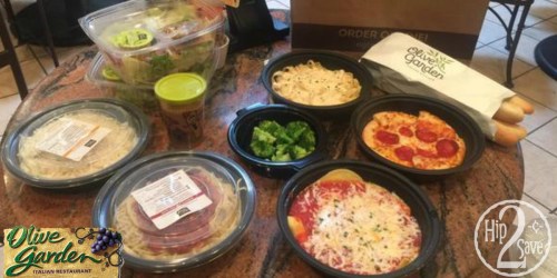 Score 4 Olive Garden Entrees, 2 Soups/Salads, 4 Breadsticks & Kids’ Meal for Under $30