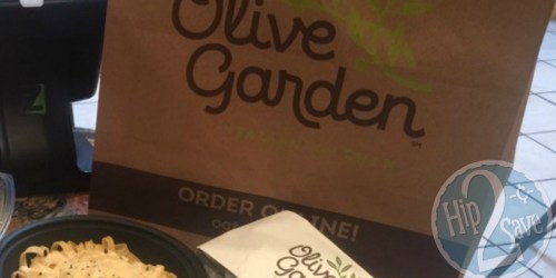 Take a Break From Cooking! Get TWO Olive Garden Entrees, 1 Soup/Salad & 2 Breadsticks For Under $12